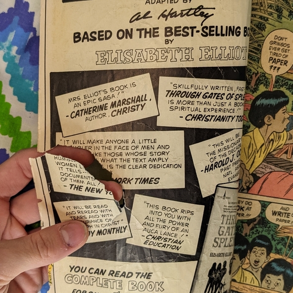 "Through Gates of Splendor" Christian Spire Comic - Picture 3 of 5